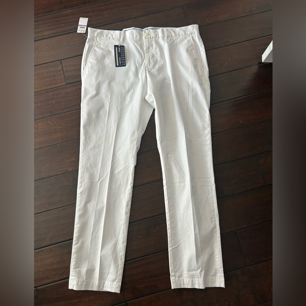 NEW ORIGINAL PENGUIN MENS PANTS BRIGHT WHITE PANTS SIZE: 38x32 new with tags